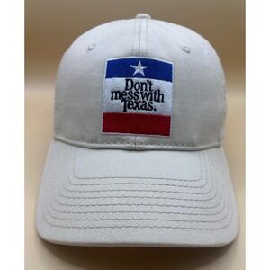 Destination Clothing Mens OS Baseball Hat Tan Don't Mess With Texas Patch